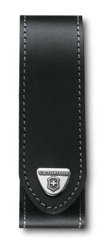 Чехол кожаный Victorinox, чёрный, для RangerGrip 130 мм, на липучке, 4.0506.L