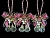 Ёлочное украшение ПОДВЕСКА С ШАРИКАМИ, розовая, 15.3 см, разные модели, Forest Market