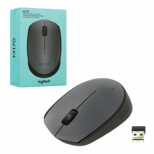 Мышь беспроводная оптическая Logitech M170, 910-004642