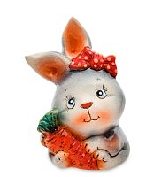АБ-168/2 Фигурка керамическая «Кролик с морковкой»