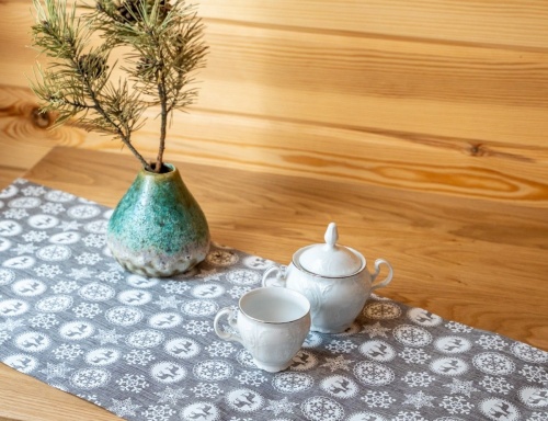 Дорожка для стола и сервировочные салфетки "Новогоднее настроение", текстиль, набор на 4 персоны, Koopman International