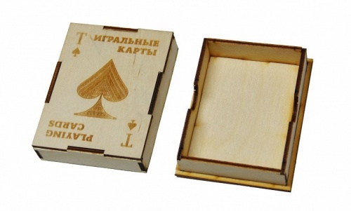 Подарочная коробка для хранения игральных карт "Пиковая масть" Эко фото 2