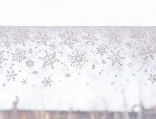 Наклейка для декорирования окна "Бордюр со снежинками", 59.5x21 см, разные модели, Kaemingk фото 4
