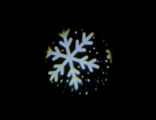 Светодиодный проектор "Шар со снежинками", холодные белые LED-огни, проекция на 16 м2, 10x11x19 см, уличный, Kaemingk фото 2