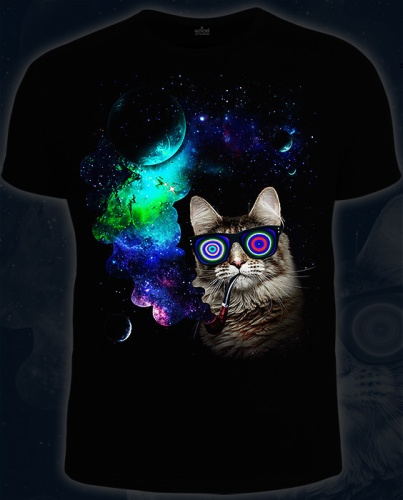 Мужская футболка"Космический Кот" фото 2