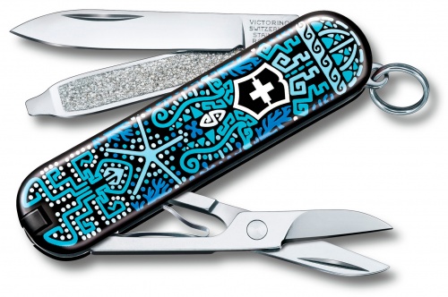 Нож-брелок Victorinox Classic LE 2021, 58 мм, 7 функций, Ocean Life