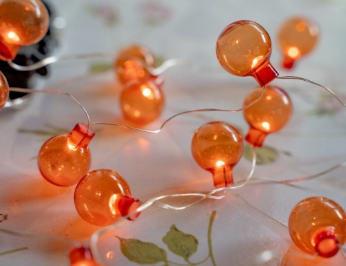 Светодиодная гирлянда "Радость в шариках", 20 LED-огней, 1.9+0.5 м, таймер, батарейки, уличная, Edelman, Luca фото 2