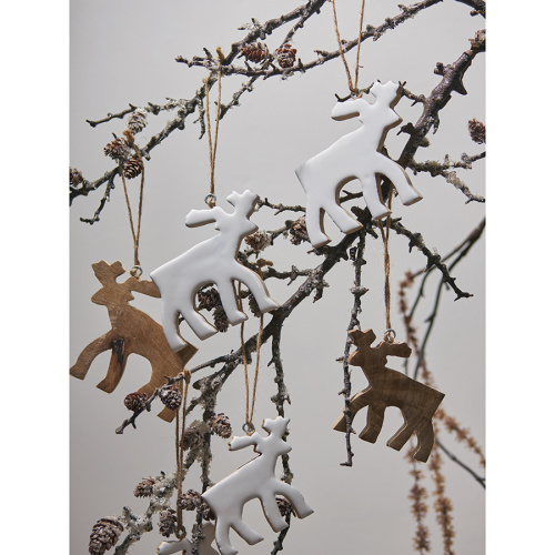 Набор елочных украшений santa reindeers из коллекции new year essential, 3 шт. фото 9