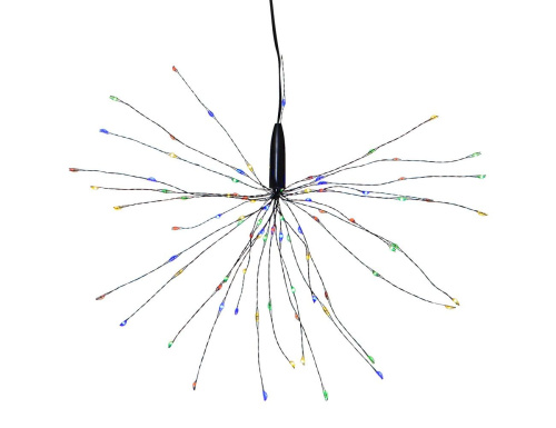 Садовый светильник подвесной SOLAR FIREWORK ("Фейерверк") на солнечной батарее, 90 разноцветных микро LED-огней, 50х26 см, STAR trading фото 3