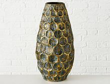 Декоративная ваза "Луэзия", металл, золотой антик, 49 см, Boltze