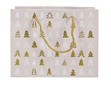 Подарочный пакет НЕЖНОЕ РОЖДЕСТВО: ЁЛОЧКИ, бумага, 31х26 см, Due Esse Christmas