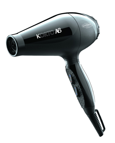 Фен Coif*in KTka6R, 2400 Вт, 2  насадки, черный фото 3