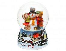 Снежный шар "Снеговичок с детишками", 14.5 см, Sigro