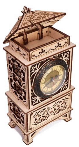 Механическая сборная модель Wood Trick Классические часы фото 7