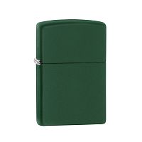 Зажигалка ZIPPO Classic с покрытием Green Matte, латунь/сталь, зелёная, матовая, 36x12x56 мм, 221