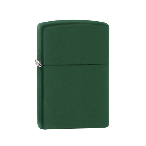 Зажигалка ZIPPO Classic с покрытием Green Matte, латунь/сталь, зелёная, матовая, 36x12x56 мм, 221