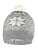 Шапка детская Norveg цвет серый с белыми снежинками (текстильный помпон) 7CWU-053 (S)