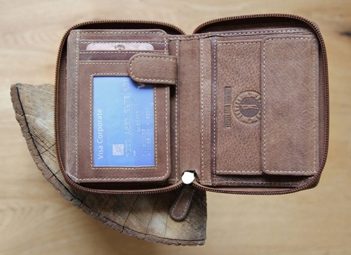 Бумажник Klondike Dylan, коричневый, 10,5x13,5 см фото 13