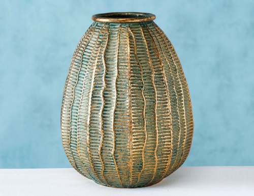 Декоративная ваза ЯКС, металл, 27 см, Boltze фото 2
