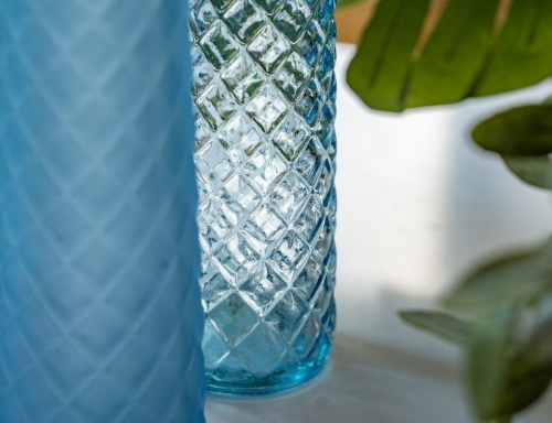 Декоративные стеклянные вазы SKY AND SEA, голубая гамма, 32 см (5 шт.), Kaemingk фото 2