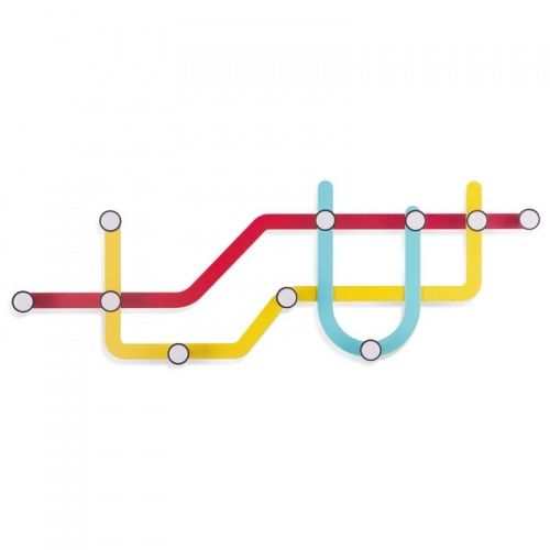 Вешалка subway разноцветная фото 2
