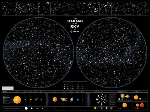 Карта star map of the sky фото 28