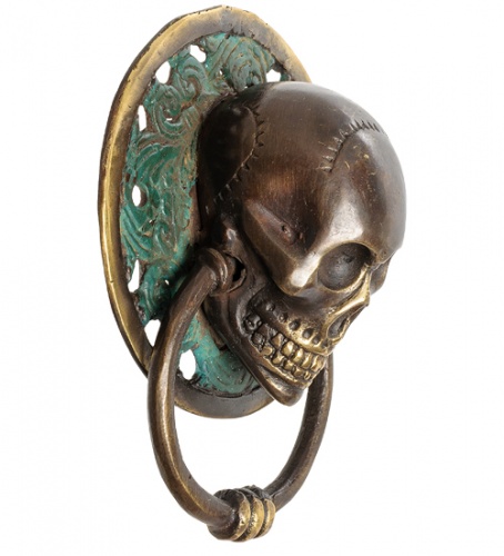 24-060 Фигура с кольцом "Череп" бронза (о.Бали) большая фото 2
