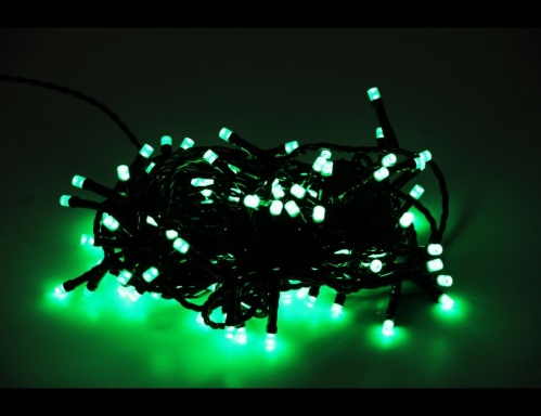 Светодиодная гирлянда "Нить объемная", 120 RGB LED ламп (меняющих цвет), 9+3м, черный PVC провод, таймер, уличная, Kaemingk фото 10