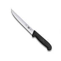 Нож Victorinox разделочный, лезвие 15 см узкое, черный