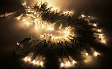 Светодиодная гирлянда "Нить" RUBI, 120 тёплых белых LED-огней, 12+1.5 м, коннектор, белый каучук, уличная, SNOWHOUSE