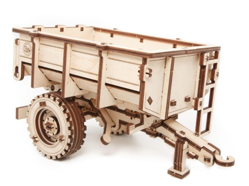 Сборная модель деревянная 3D EWA Прицеп к трактору Беларус 82/2022 фото 4