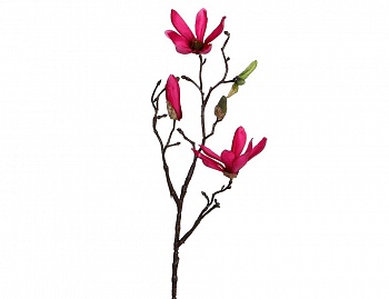 Веточка "Магнолии" малая, тёмно-розовая, 45 см, Edelman