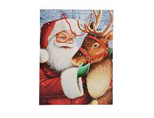 Подарочный пакет ВМЕСТЕ С САНТОЙ: ОТПРАЗДНУЕМ, бумага, 61х44 см, Due Esse Christmas