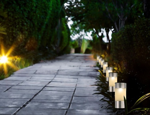 Садовые светильники Solar COMFORT LIGHT на солнечной батарее, тёплые белые LED-огни, 14 см, набор - 10 шт., Kaemingk (Lumineo) фото 3