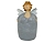 Статуэтка АНГЕЛ ТАММИ в сером платье, полистоун, 25 см, Boltze