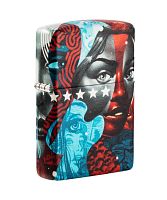 Зажигалка Zippo Tristan Eaton, покрытие White Matte, латунь/сталь, разноцветная, матовая