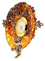часы "Вологодские кружева" из янтаря, chas-krz