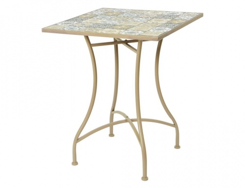 Садовый стол "Тулуза", металл, мозаика, 58x58x72 см, Kaemingk