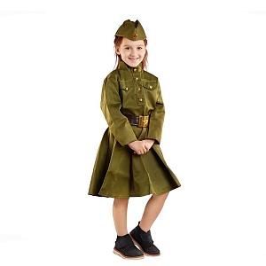 Детская военная форма Солдаточка, на рост 140-152 см, 8-10 лет, Бока