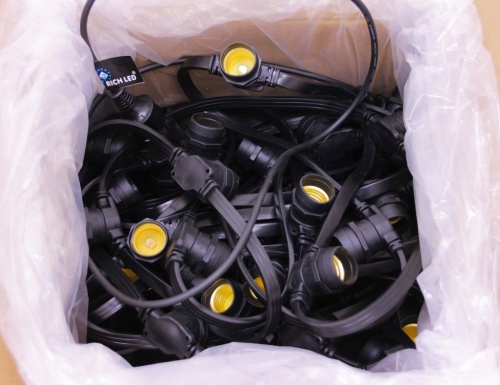Белт-лайт 2-х проводной, патрон-резина (125 шт), 50 м, 220 В, уличный, Rich LED фото 5