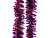 Мишура МОРОЗКО, 95 мм х 2 м, цвет - фиолетовый с темным золотом, MOROZCO