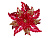 Ёлочное украшение АЖУРНАЯ ПУАНСЕТТИЯ, акрил, красная с золотым, 10.2 см, Forest Market
