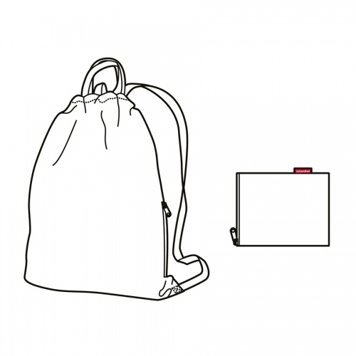 Рюкзак складной Mini maxi sacpack paisley ruby фото 5