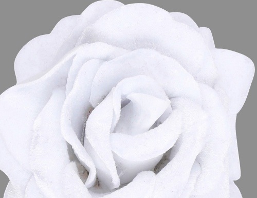 Украшение "Бархатная роза" на клипсе, полиэстер, 18х12 см, Edelman фото 2