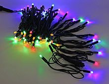 Уличная гирлянда Laitcom Legoled 75 разноцветных LED ламп 10 м, черный КАУЧУК, соединяемая, IP44, Laitcom