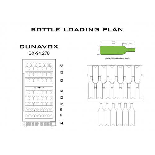 Винный шкаф Dunavox DX-94.270SDSK фото 8