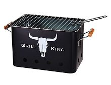 Портативный гриль на углях GRILL KING, с деревянными ручками, чёрный, 32х20х20 см, Koopman International