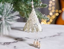 Ёлочная игрушка БЕЛЫЙ ЦИКЛАМЕН, 18 см, Winter Deco