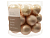 Стеклянные шары ДЕЛЮКС матовые и глянцевые, цвет: перламутровый, 25 мм, упаковка 24 шт., Kaemingk (Decoris)