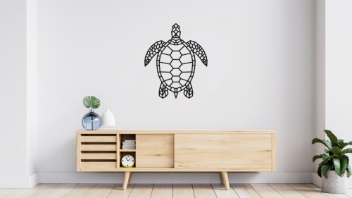 Деревянный декор настенный, панно, сборная модель EWA Design Морская черепаха фото 2